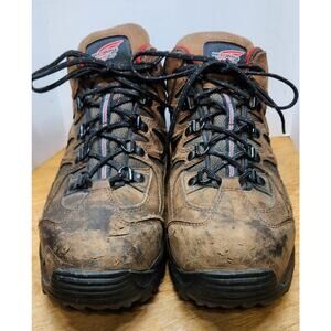 Red Wing Truhiker 6672 Steel Toe Brown Leather Hiking Mens 8.5 Used See Pics